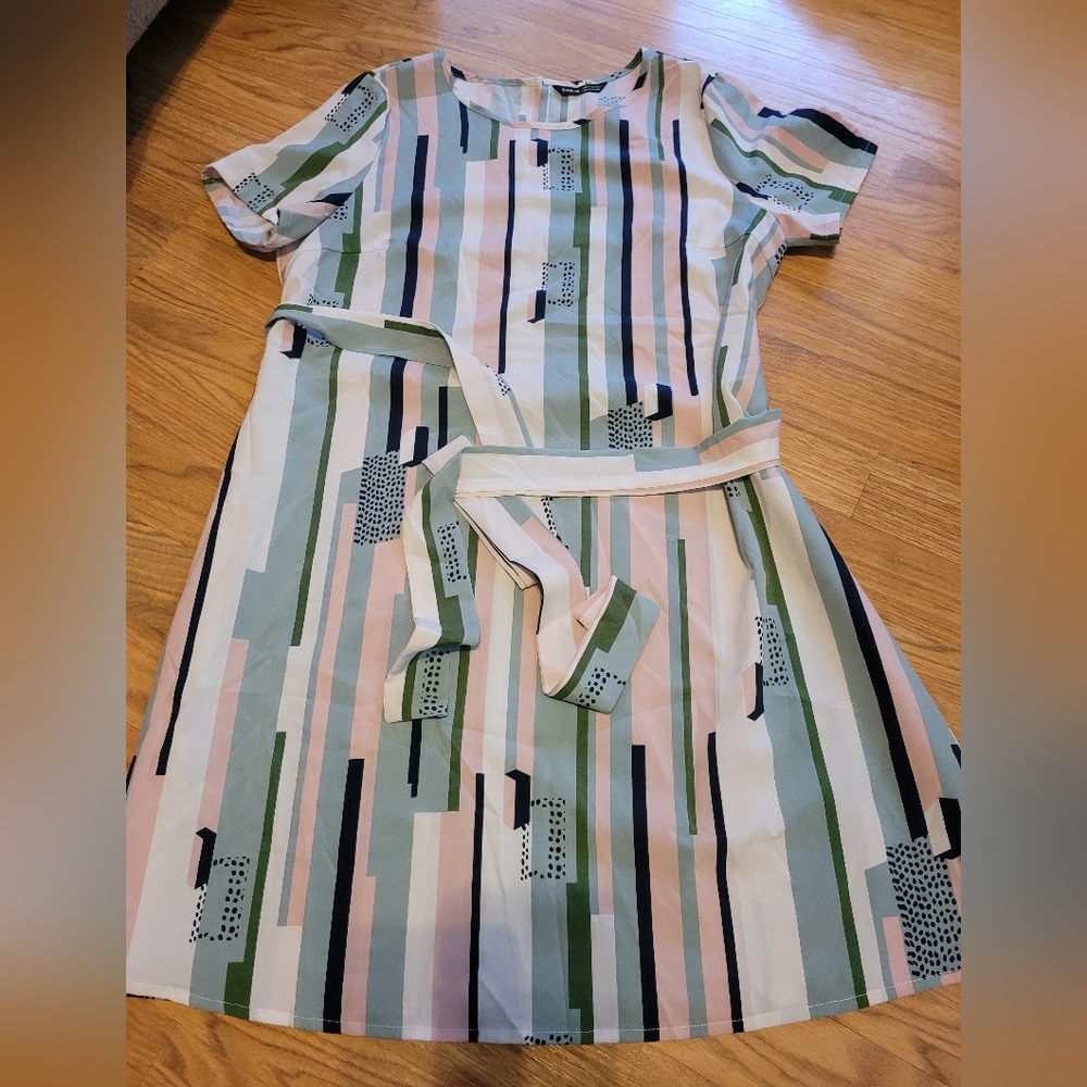 Multi color tunic dress.  Medium